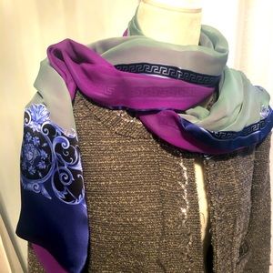 Versace Long Silk Scarf